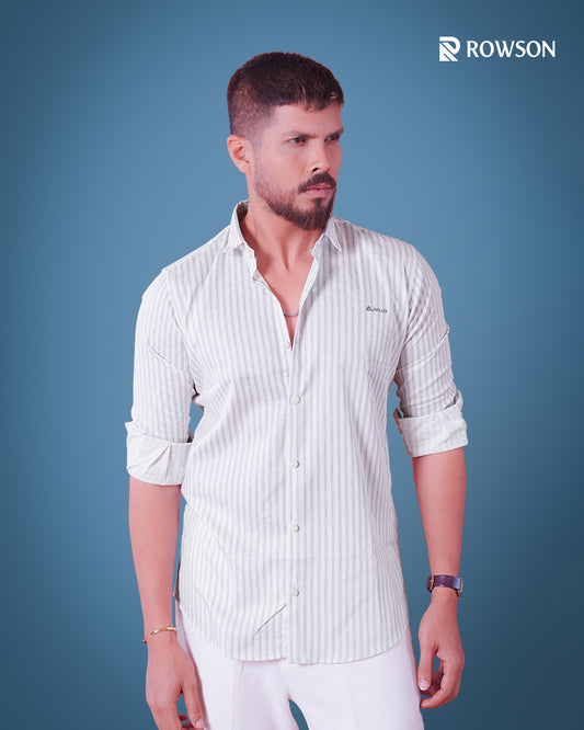 Silver Stripe Signature Full Shirt
