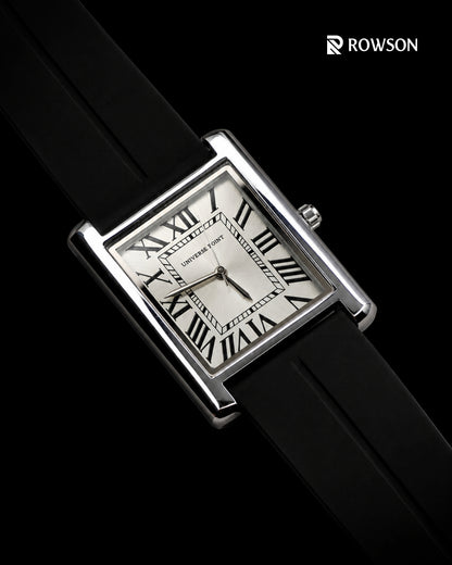 Universe Point Silver Tank - Rectangular Dial Men's Watch