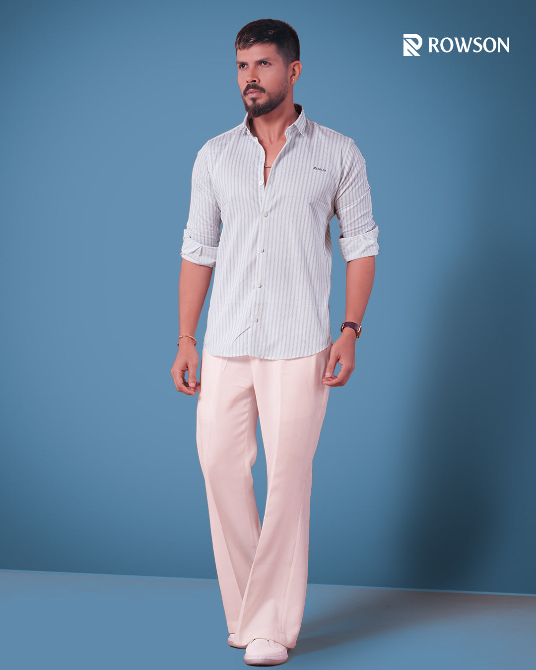 Silver Stripe Signature Full Shirt