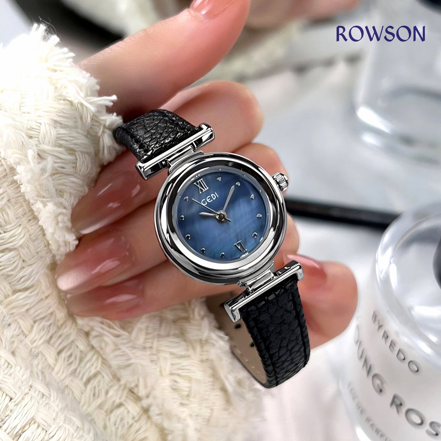 GEDI Luna Classic Watch (Black Belt)