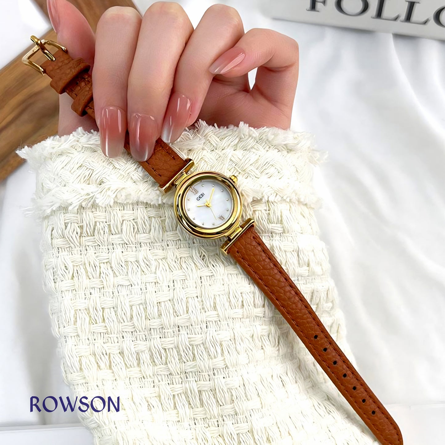 GEDI Luna Classic Watch (Black Belt)