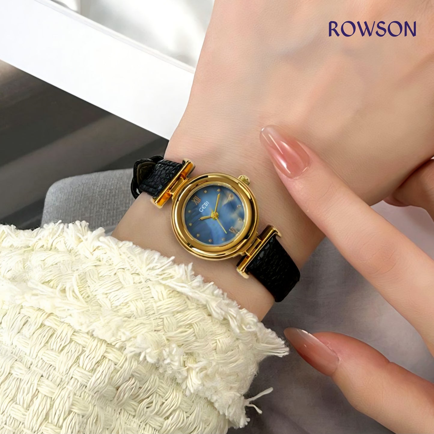 GEDI Luna Classic Watch (Black Belt)