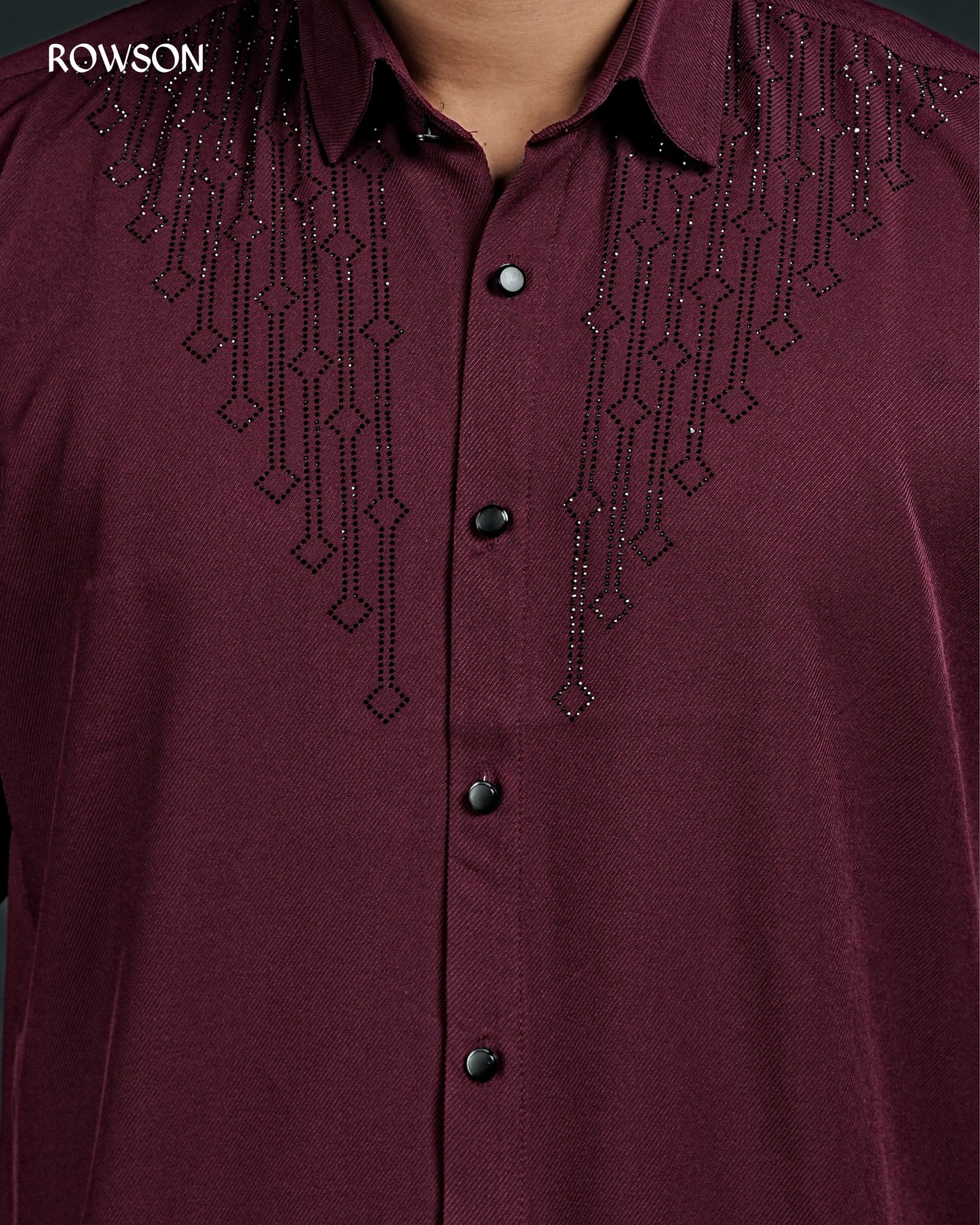 Sultan Party Shirt Maroon