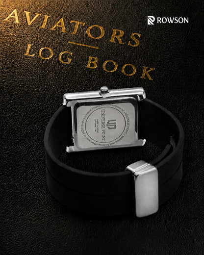 Universe Point Silver Tank - Rectangular Dial Men's Watch