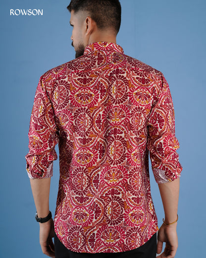 Royal Vermilion Full Shirt