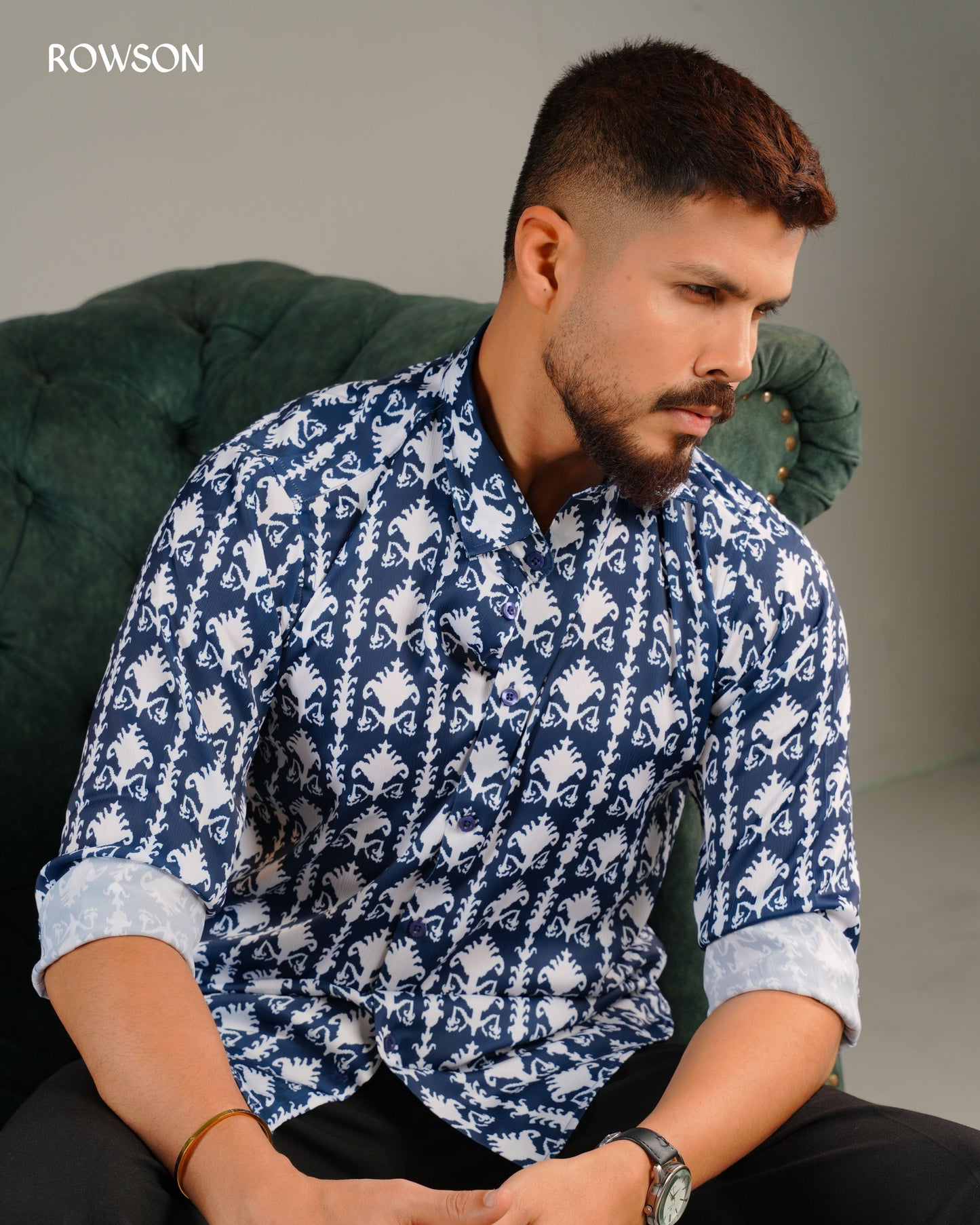 Royal Indigo Crest Shirt
