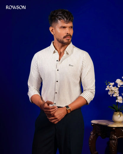 Broadcloth Vertical Stripe Shirt
