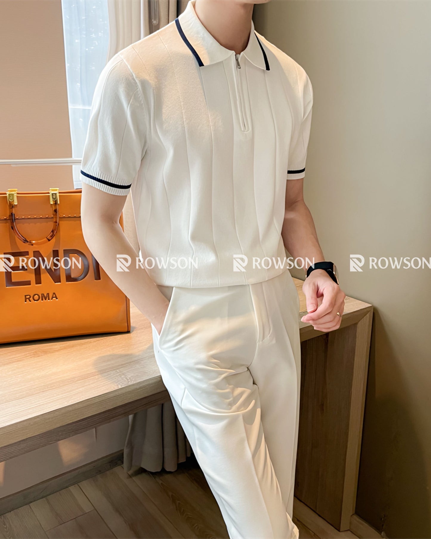 The Gentleman Zip-Collar Polo