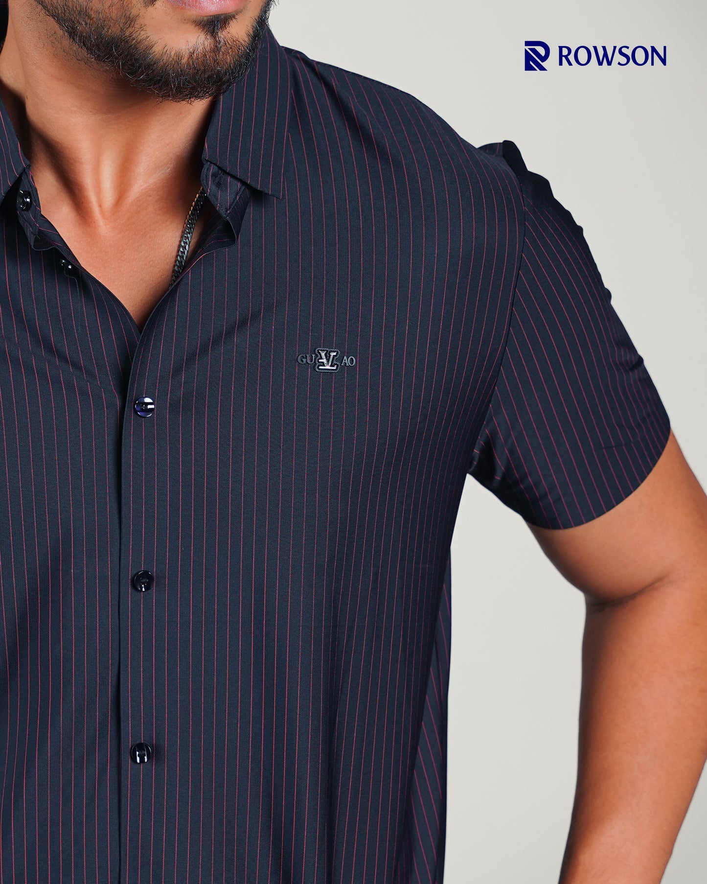 Obsidian Stripe Premium Half Shirt