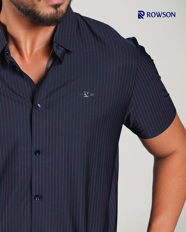 Obsidian Stripe Premium Half Shirt