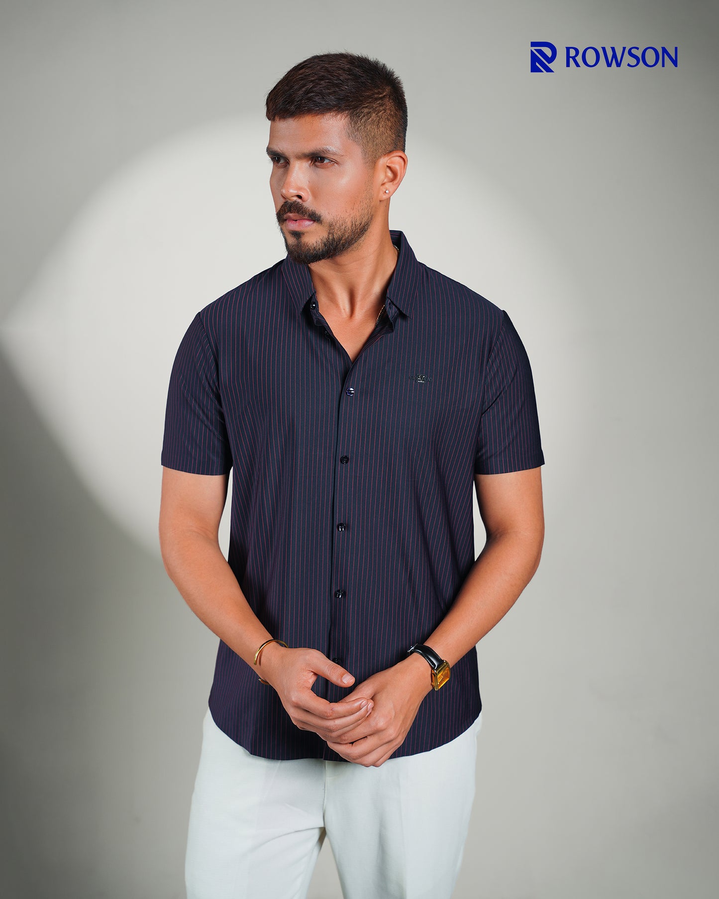Obsidian Stripe Premium Half Shirt