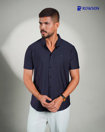 Obsidian Stripe Premium Half Shirt