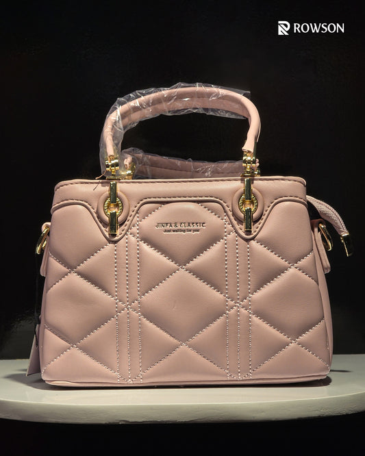 Blush Luxe Diamond Bag