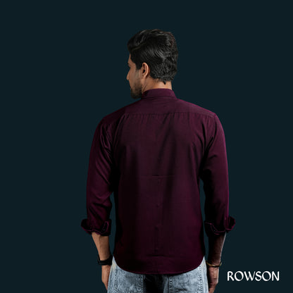 Sultan Party Shirt - Deep Maroon