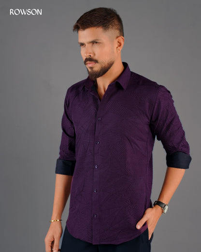Royal Emerald Textured Shirt