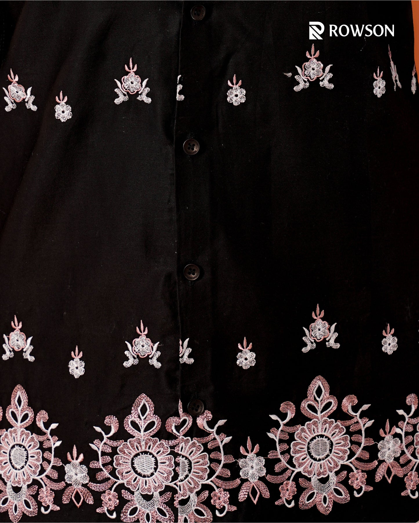 Imperial Embroidery Shirt – Black Pearl