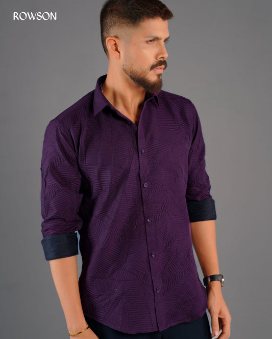 Royal Emerald Textured Shirt
