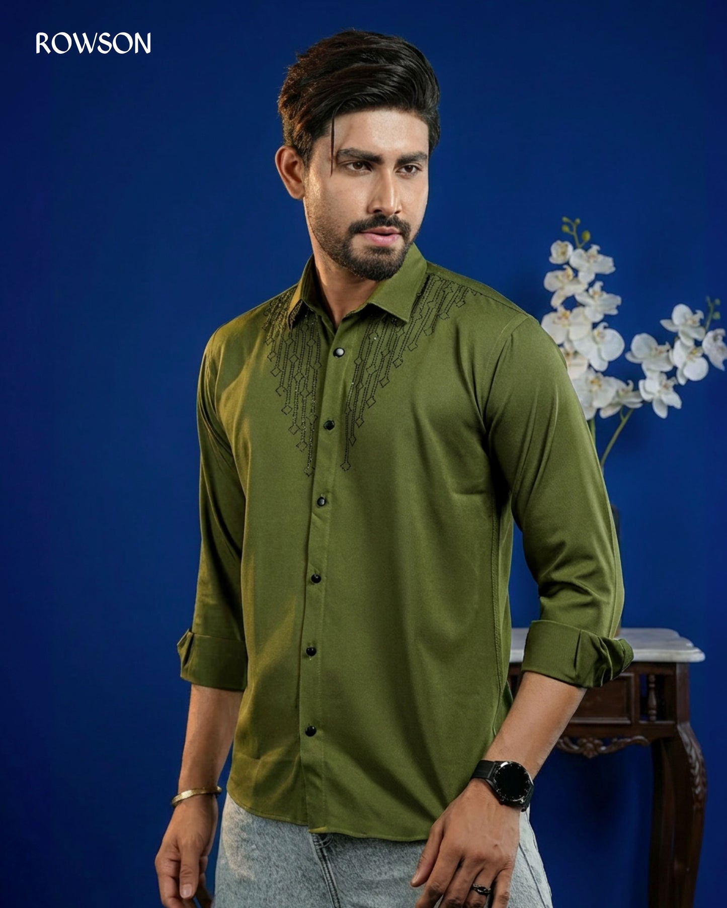Sultan Party Shirt Olive