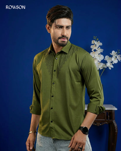 Sultan Party Shirt Olive