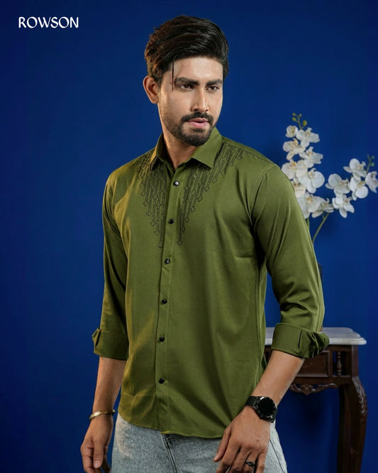 Sultan Party Shirt Olive