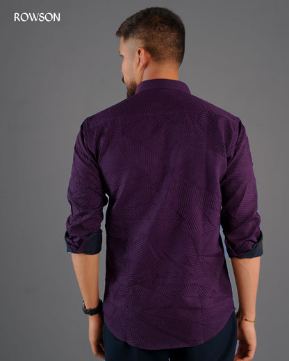 Royal Emerald Textured Shirt