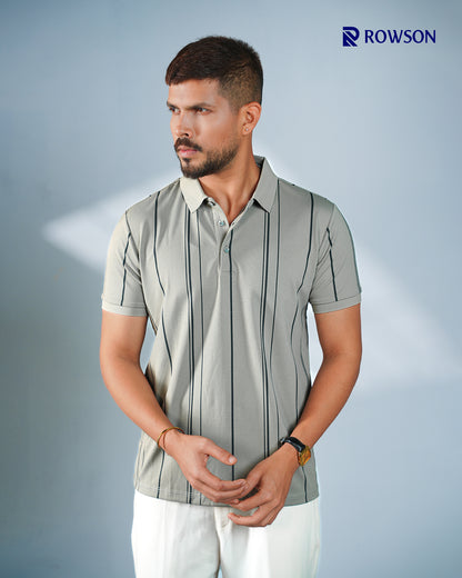 Chinese Imported Luxury  Polo - Sage Grey