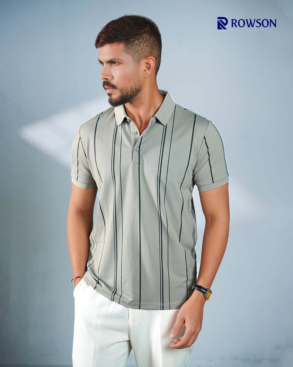 Chinese Imported Luxury  Polo - Sage Grey