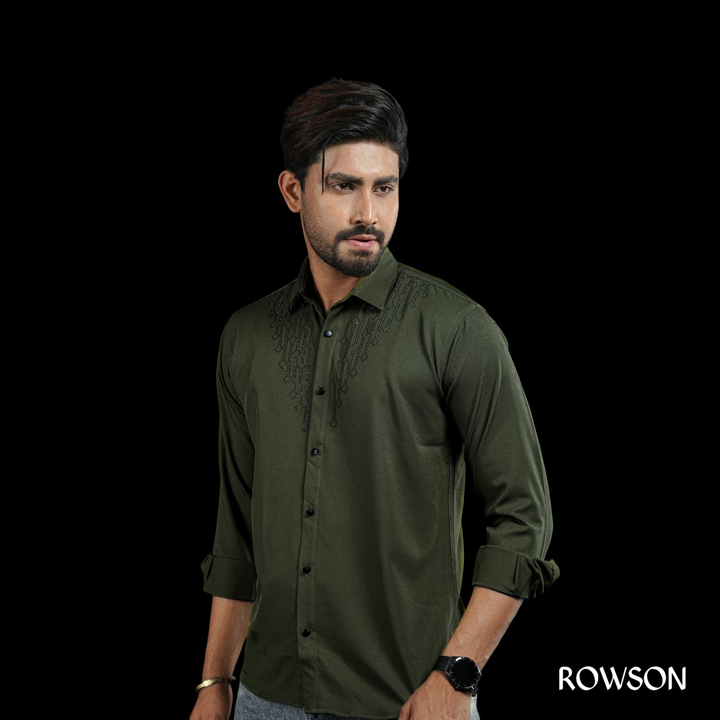 Sultan Party Shirt - Deep olive