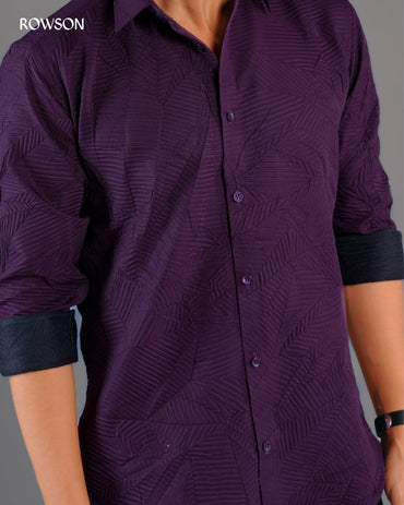 Royal Emerald Textured Shirt