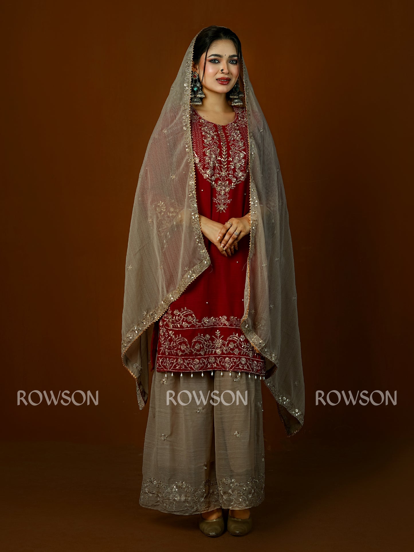 Classic Fit Royal Embroidery Sharara Set