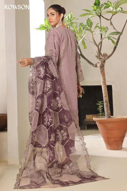 RANA ARTS--AZKA - Luxury Fancy Organza Pakistani Three-Piece