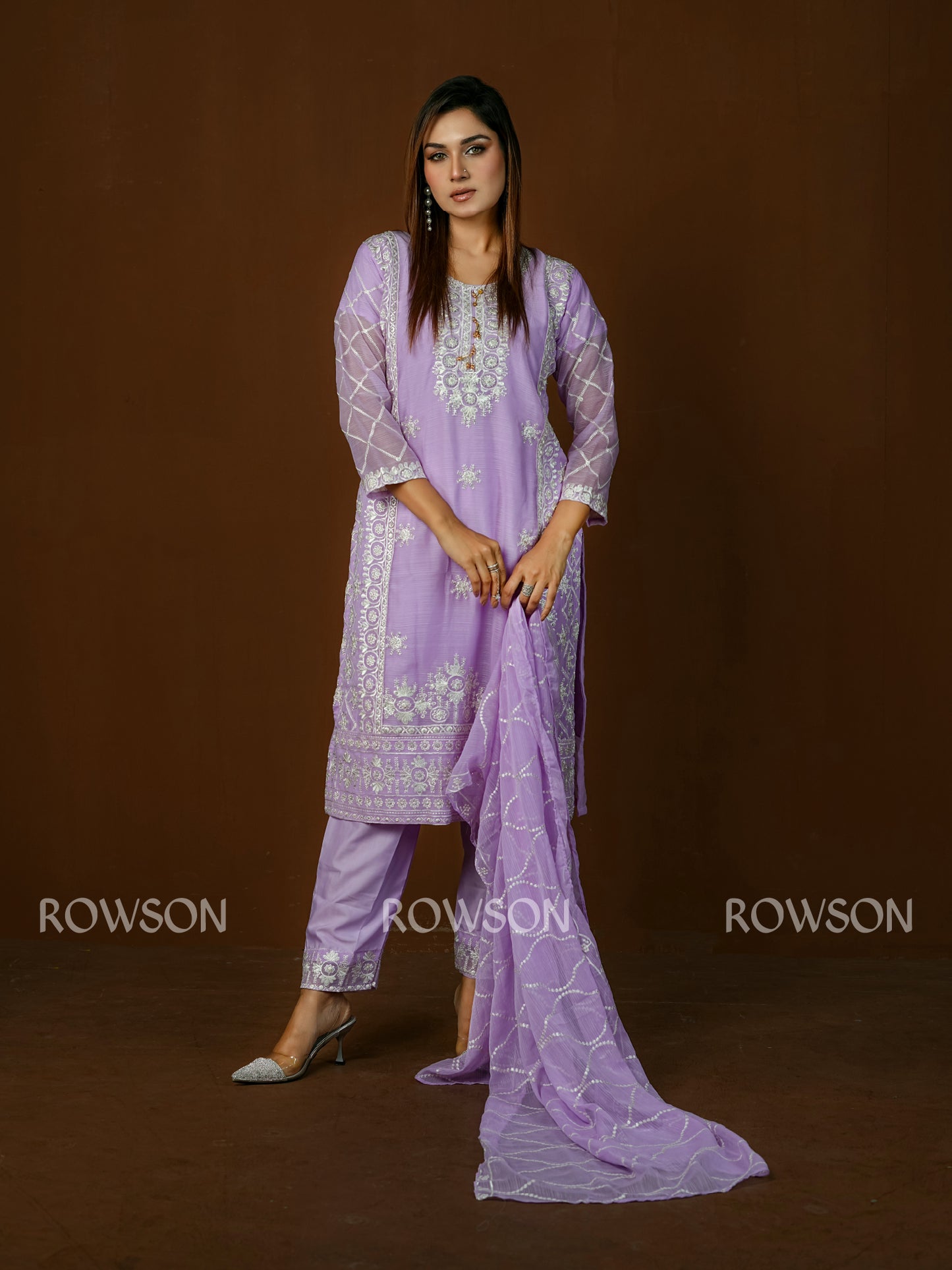 Soft Fit Luxury Embroidered Three-Piece