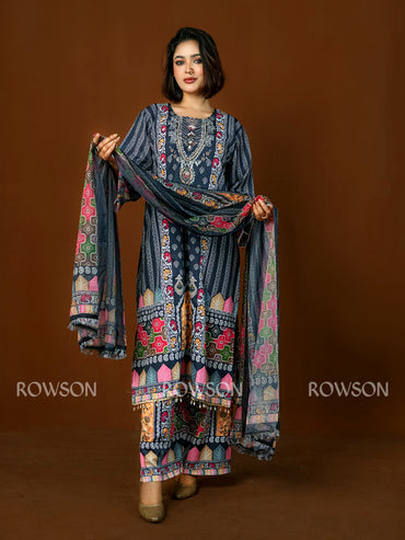 Flow Fit Handwork Inspired Three-Piece