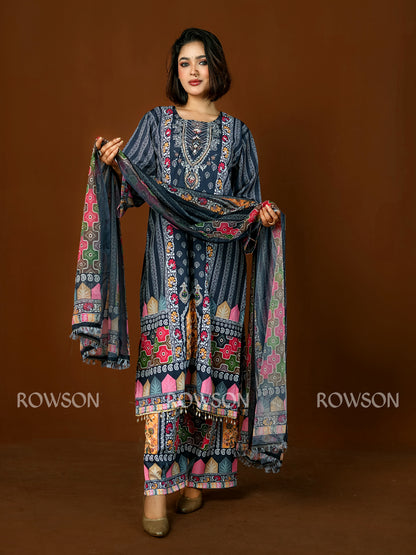 Flow Fit Handwork Inspired Three-Piece