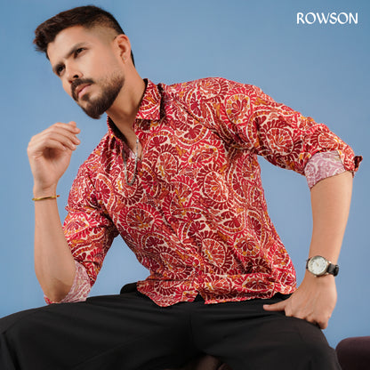 Royal Vermilion Full Shirt
