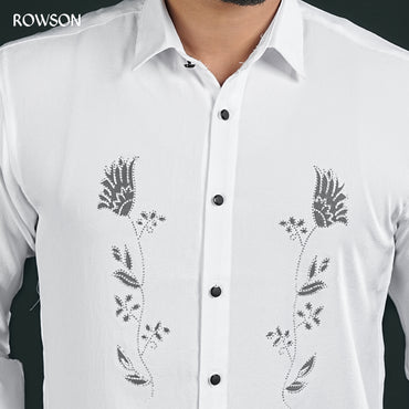 Majestic White Party Full Shirt