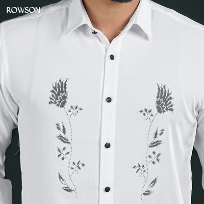 Majestic White Party Full Shirt