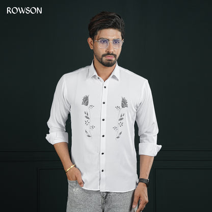 Majestic White Party Full Shirt