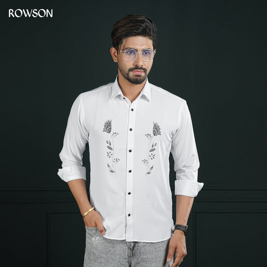 Majestic White Party Full Shirt