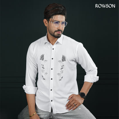 Majestic White Party Full Shirt