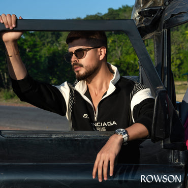 Black Fusion Quarter-Zip Top