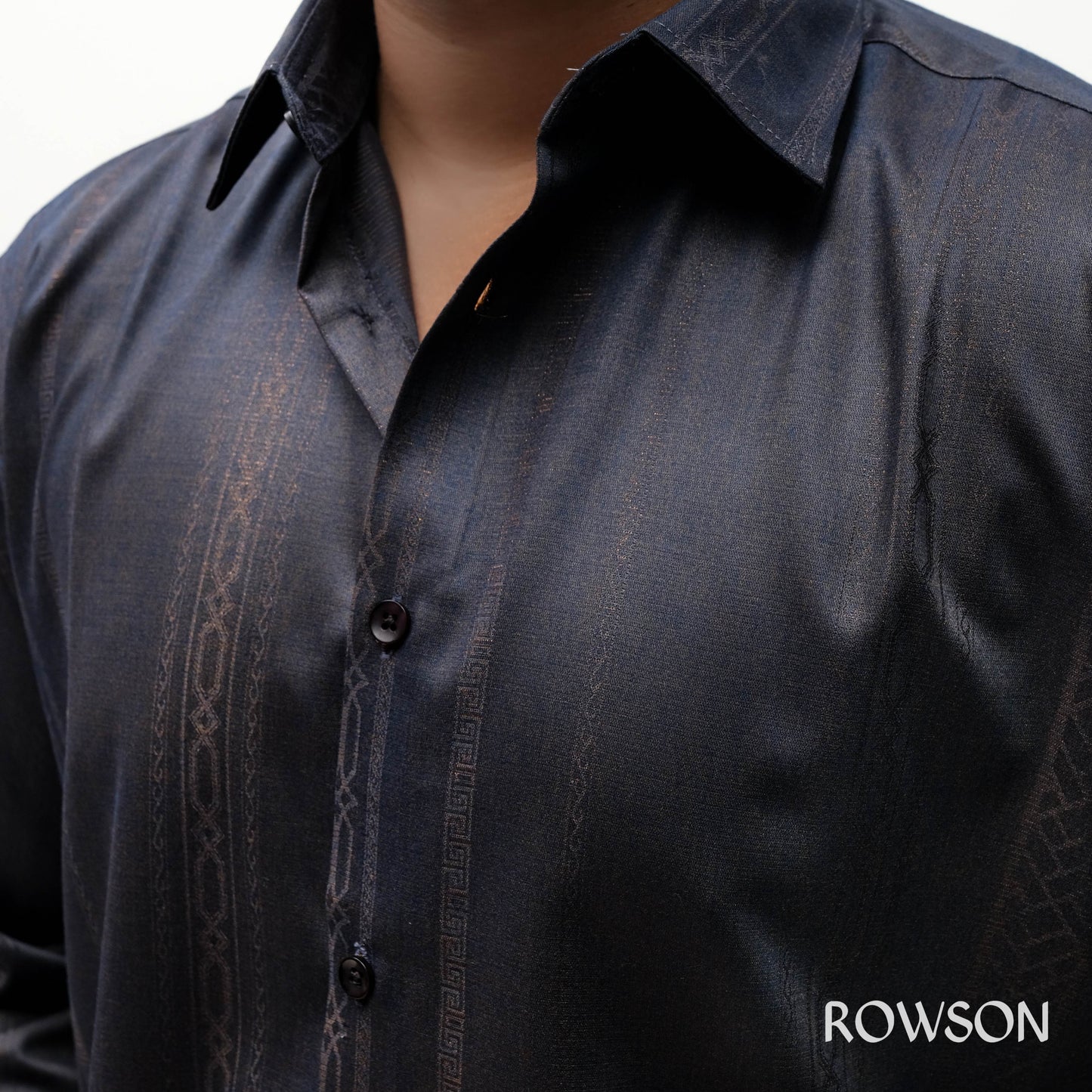 Imperial Slate Shirt - Chinese Fabrics