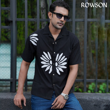 Chinese Soft Zafran Fabrics Semi Drop Shoulder Shirt - Deep Maroon