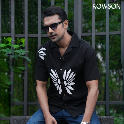 Chinese Soft Zafran Fabrics Semi Drop Shoulder Shirt - Deep Maroon