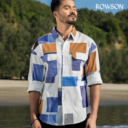 ColorBlock Patch Shirt