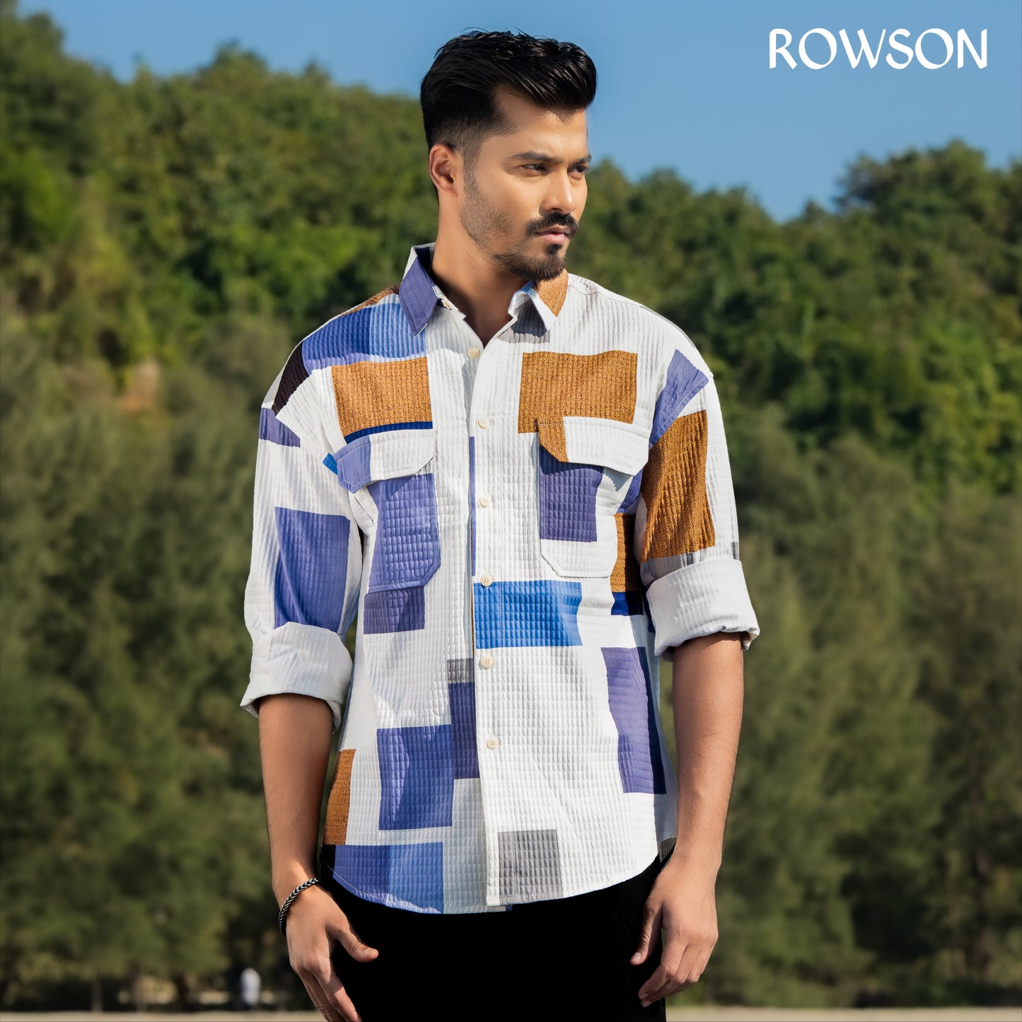 ColorBlock Patch Shirt