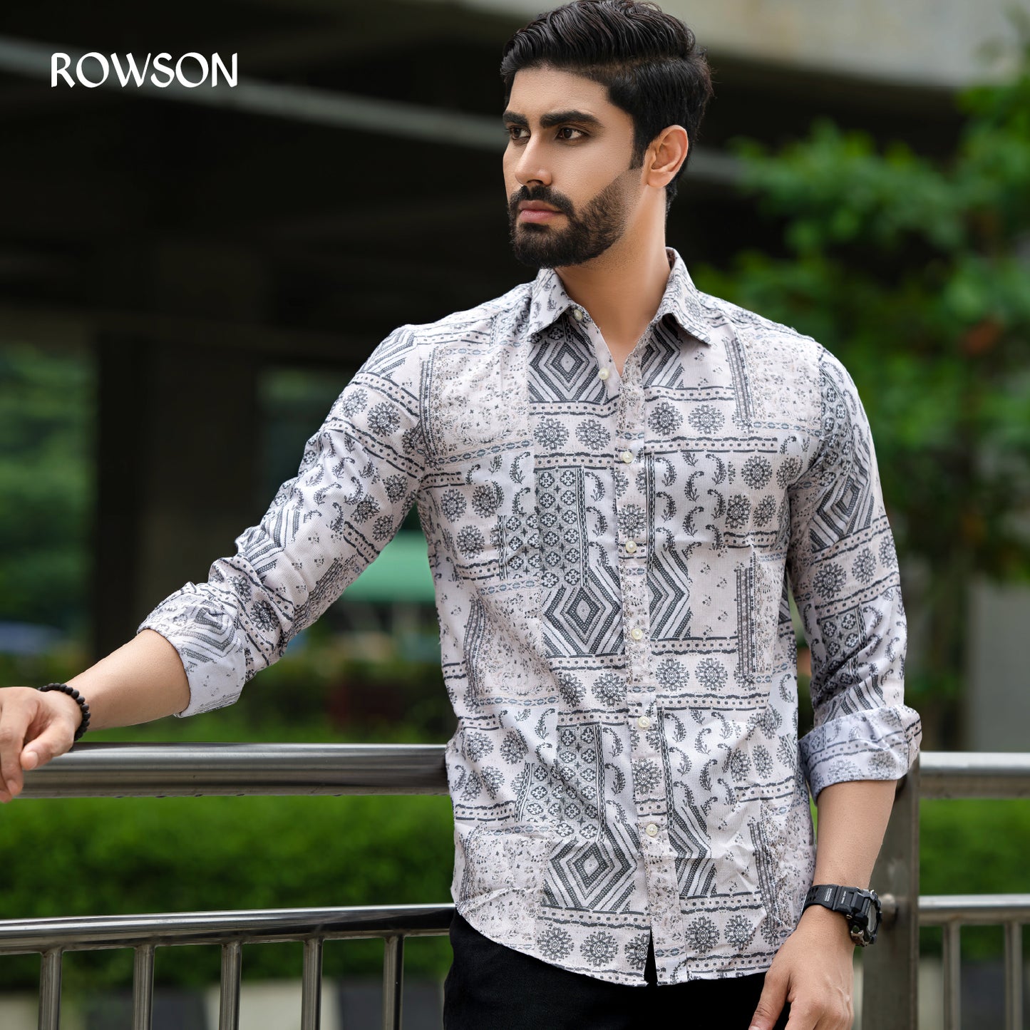 Geometric Printed Casual Shirt