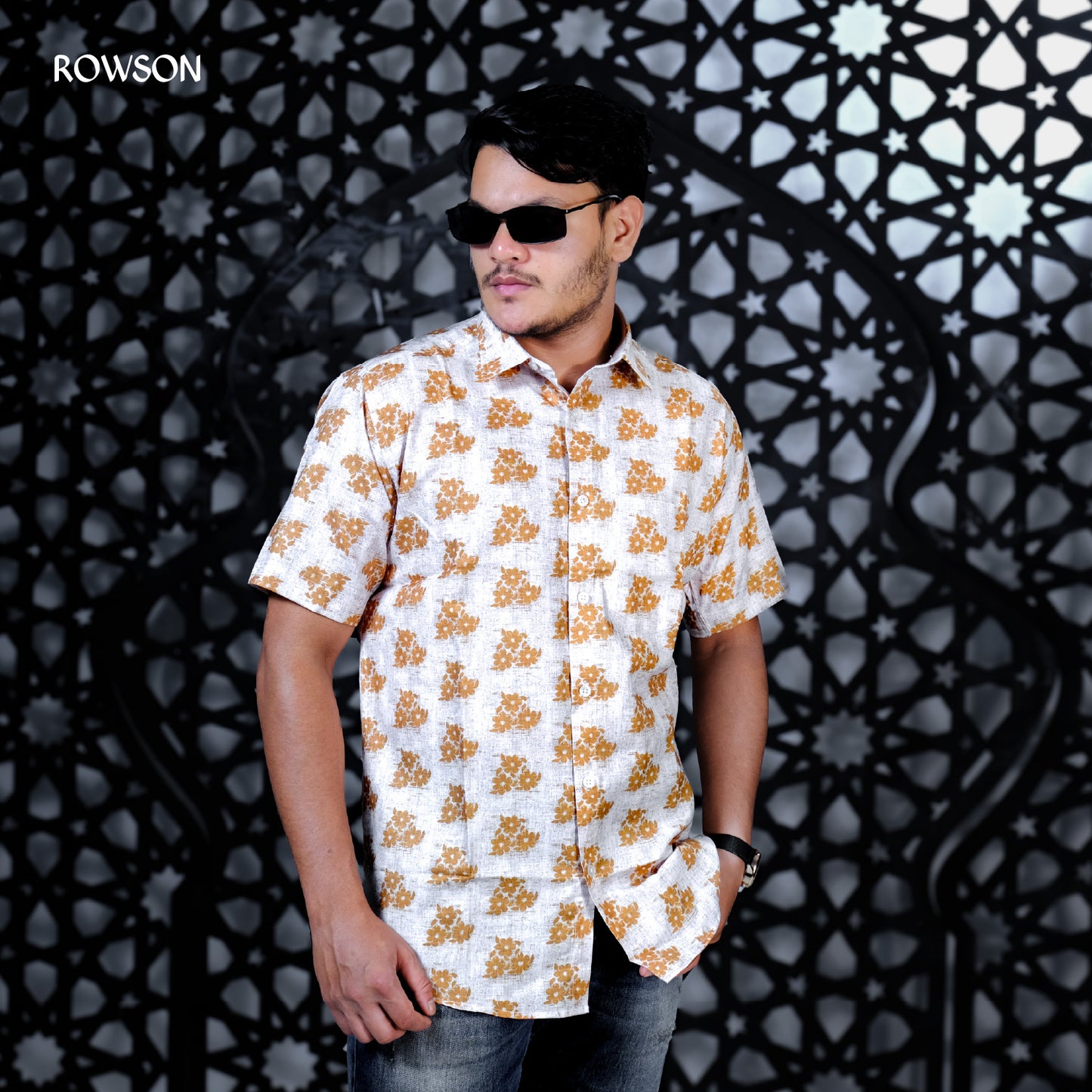 Golden Bloom Floral Shirt