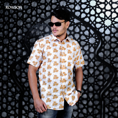 Golden Bloom Floral Shirt