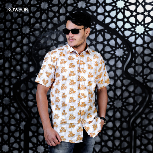 Golden Bloom Floral Shirt
